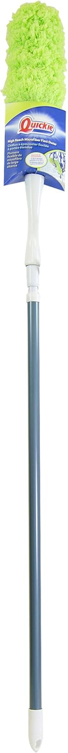 Quickie Microfiber Fluffy Duster with Ergonomic Handle, 20 Inch Length, fpr Cleaning Dust from Ceiling/Fan/Artwork/Electronics/TV/Plants/Home/Furniture : Health & Household