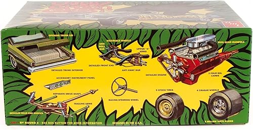 Miniatura 4 de AMT 1965 Ford Galaxie Jolly Green Gasser Kit de modelo a escala 125 (AMT1192)
