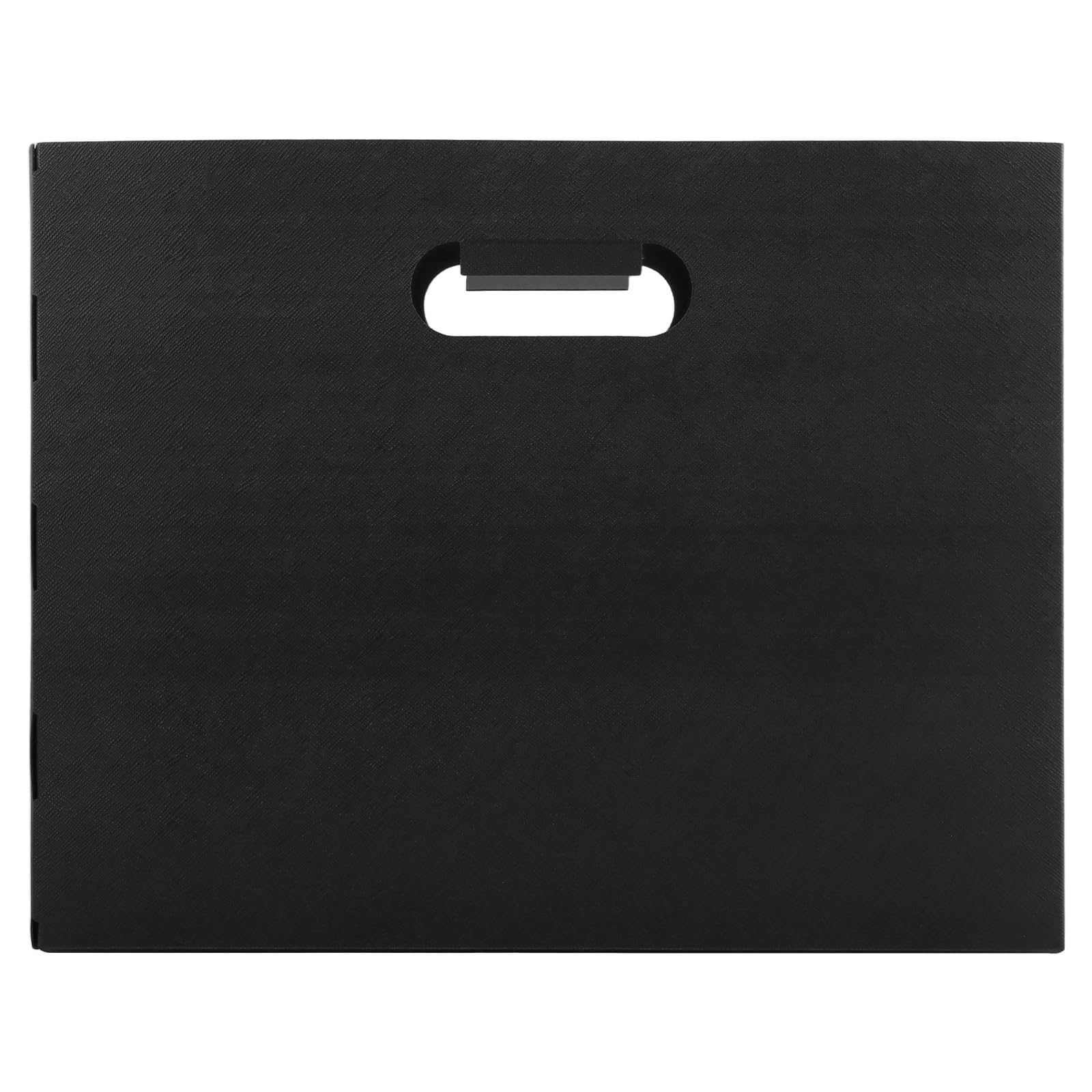 8-pak składany organizer do przechowywania papieru do scrapbookingu, 12,6 x 9,6 cm, czarny plastikowy uchwyt na dokumenty do zdjęć, czasopism kartonowych