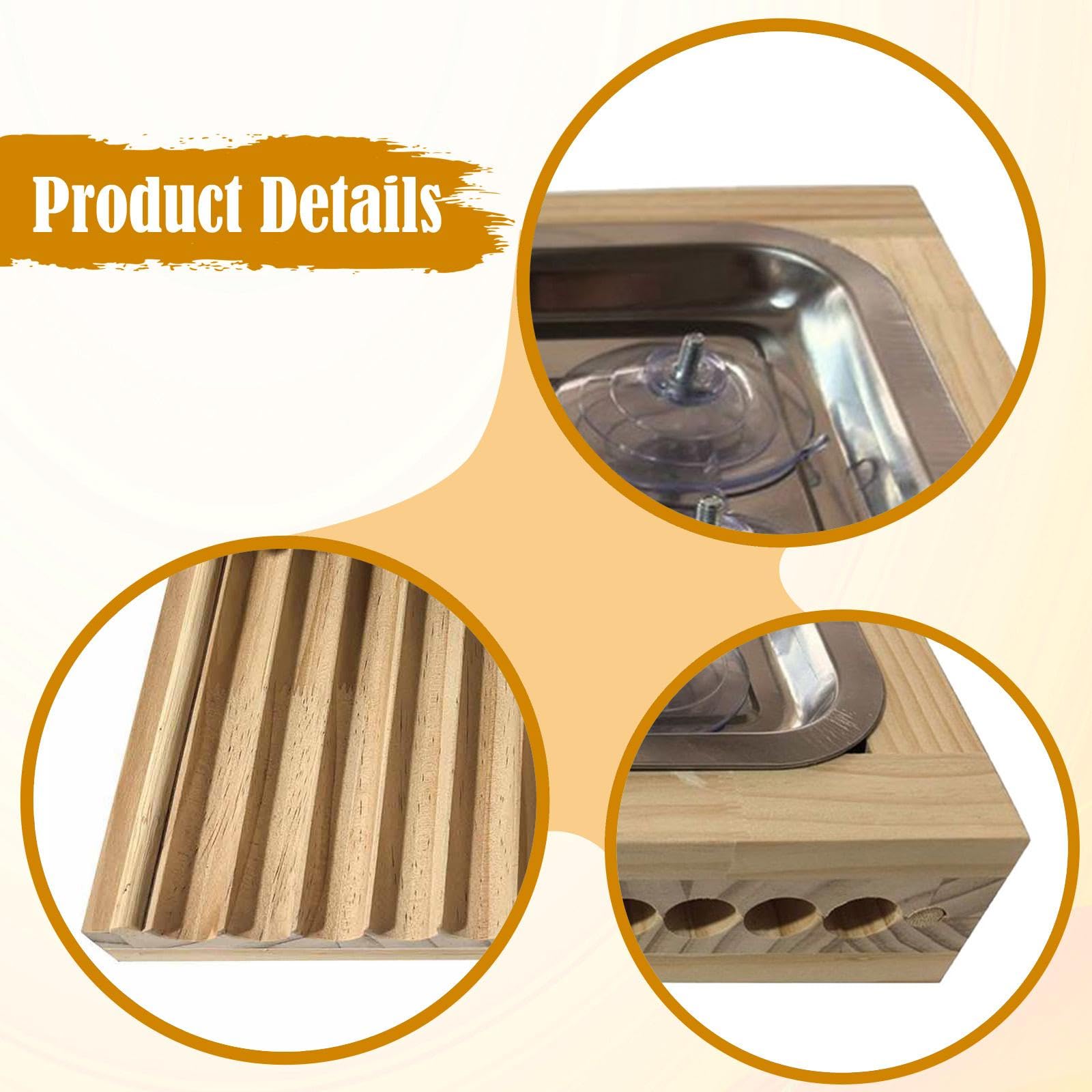 Tablero De Madera Para Esferas De Carne Con Base De Succión,19mm