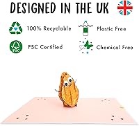 Vista 3 de CENTRAL 23 Tarjetas emergentes para marido y esposa - My Last Chicken Nugget - Tarjetas de cumpleaños 3D para niñas y niños - Tarjeta emergente