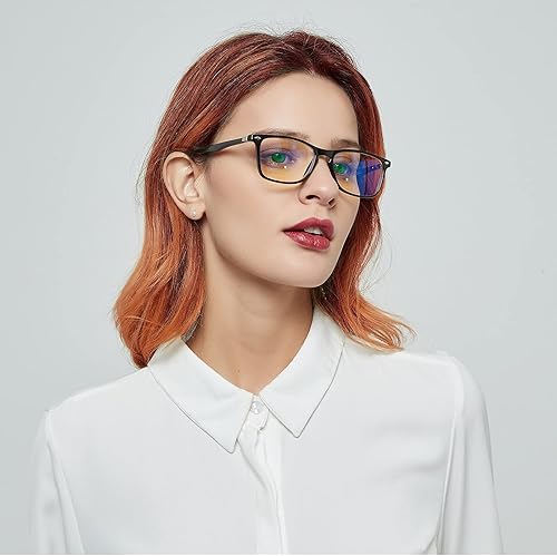 Miniatura 2 de Paquete de 2 lentes de lectura progresivos con bloqueo de luz azul multienfoque para mujeres y hombres, lectores progresivos con bisagra de resorte