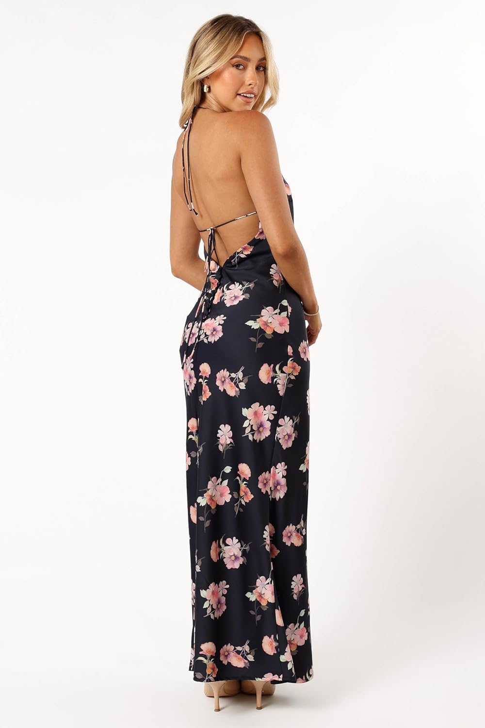 Petal & Pup Womens Hadley Halterneck Maxi Dress - Image 4