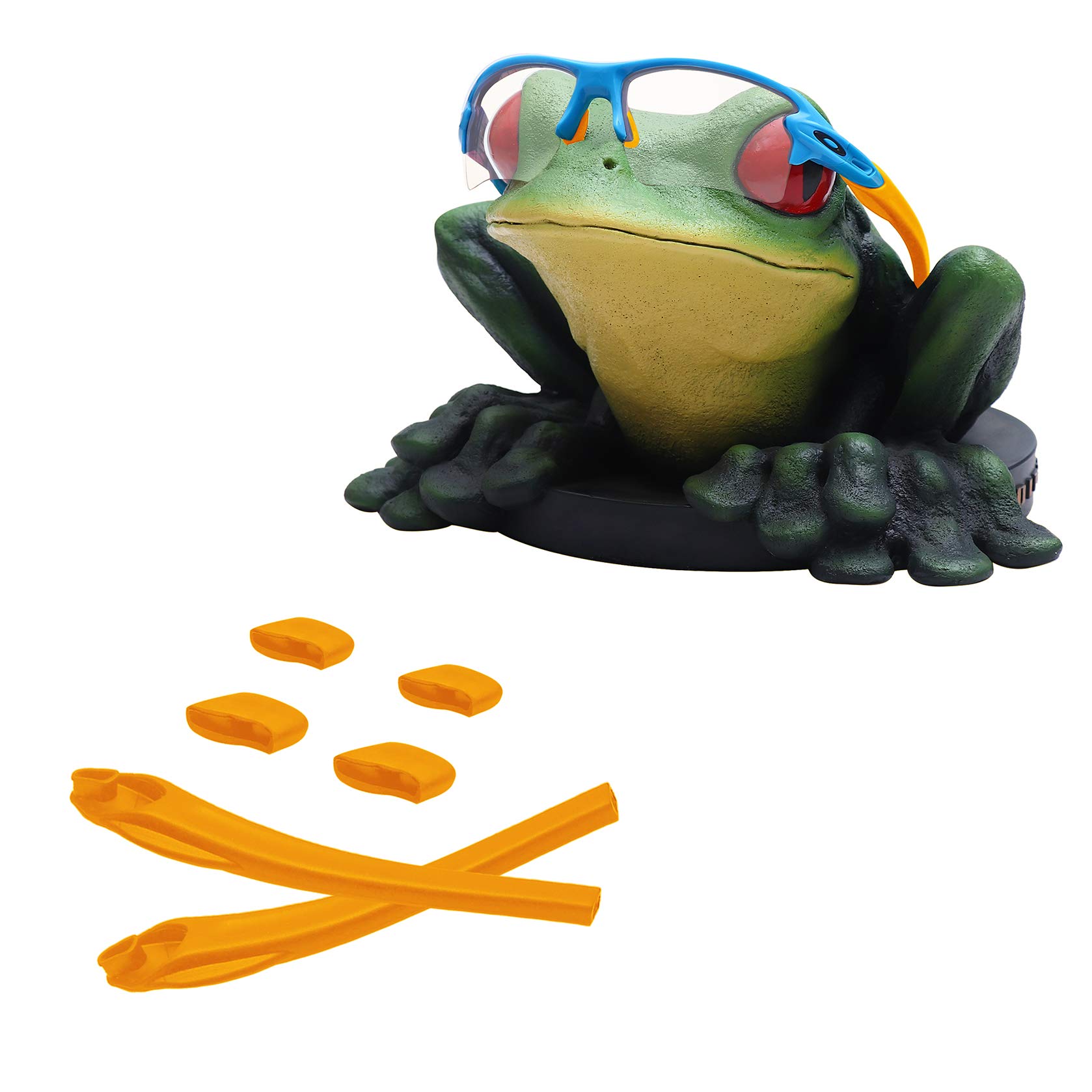 Acefrog Replacement Rubber Kits for Oakley Flak 2.0/Flak 2.0 XL/Flak 2.0 Asian Fit Sunglasses - Orange