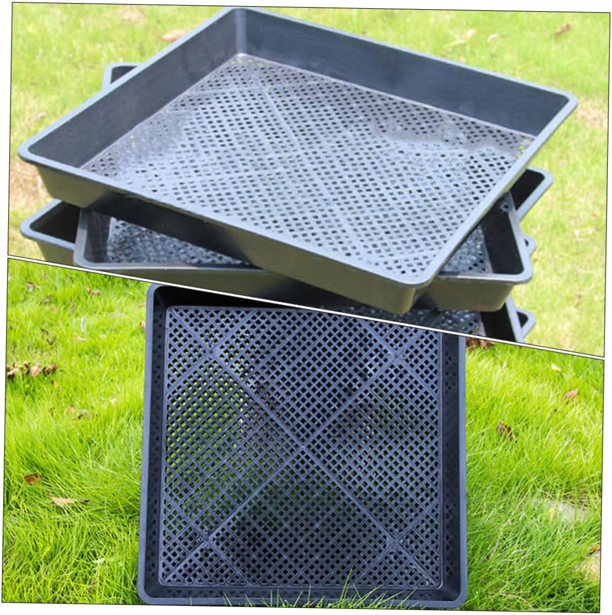 5Pcs Plant Growing Trays Germination Nursery Starter for Microgreens Vegetables Flowers Balcony Planting Space Saving Gardening Containers with Easy Rooting Design