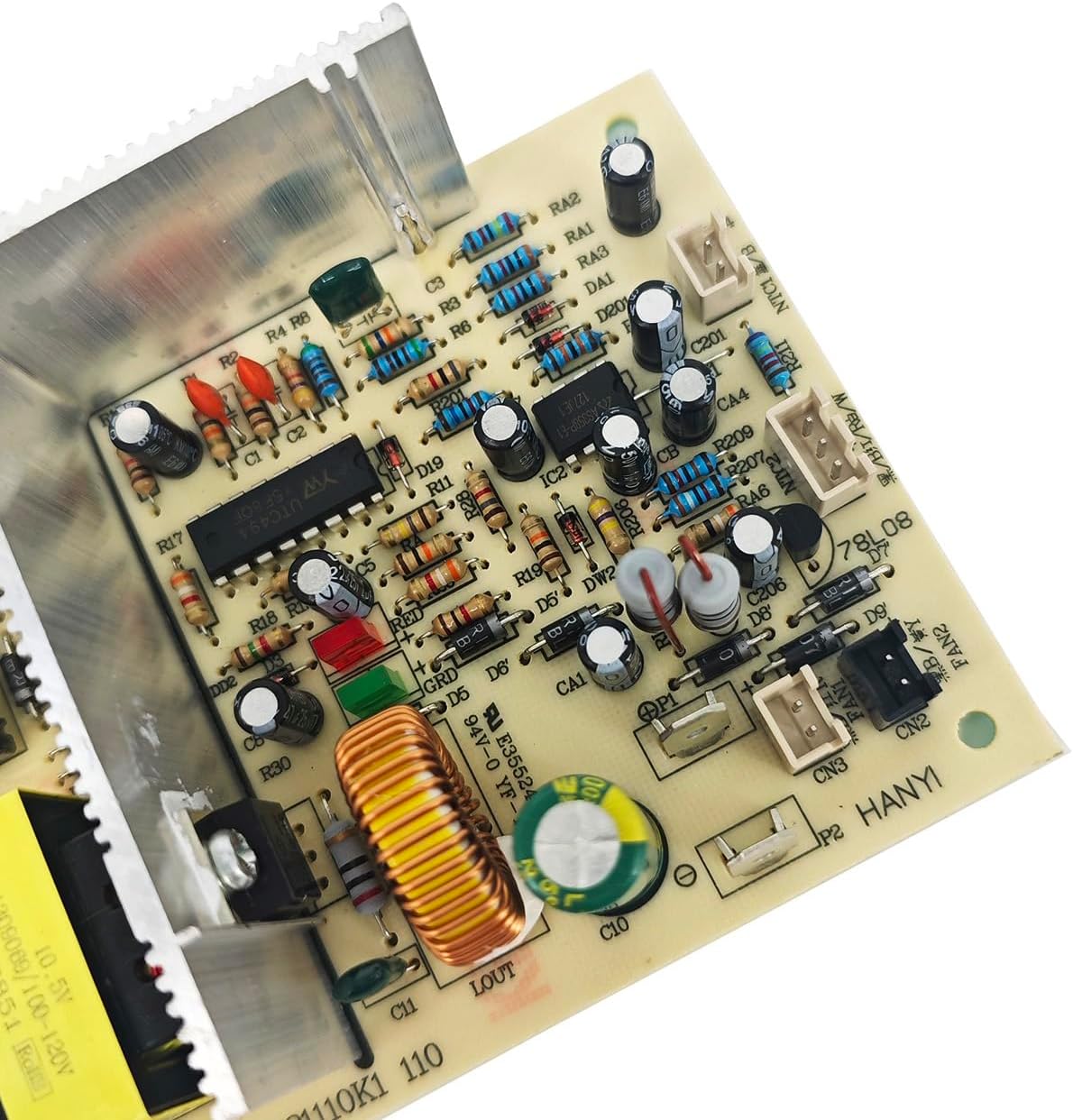 Red Wine Cabinet Power Board Main BoardCompatible for Fuxin FX-101 10.5V Power Supply Refrigerator Accessories Circuit Board PCB121110K1 Wine Cooler Control Board Power Circuit Board Refrigerator