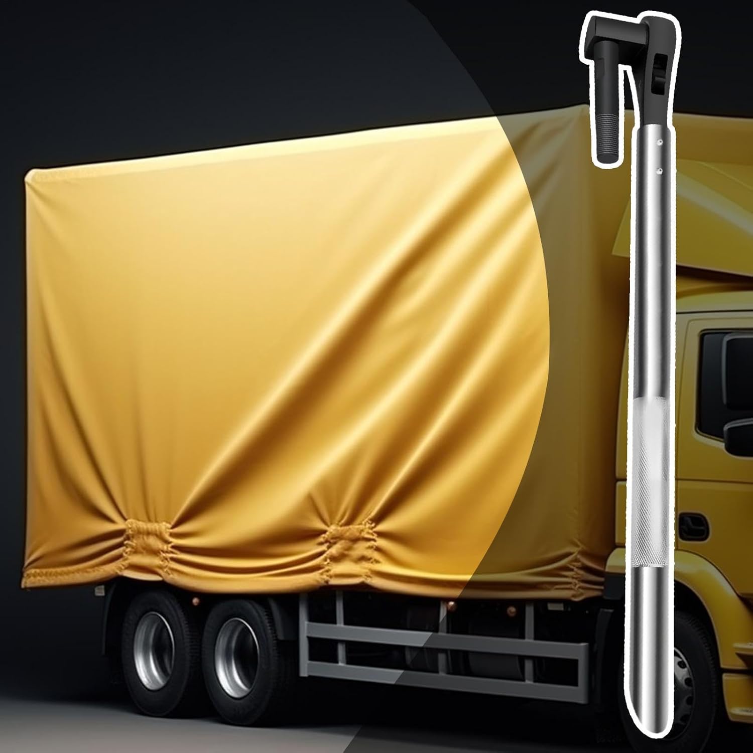Rope Tightener - Heavy-Duty Steel Adjuster - Truck Hand Rope Tensioner Ratchet - for Elevating Hoisting Tractor Vehicle Truck Construction Machinery Fishing Camping Outdoor