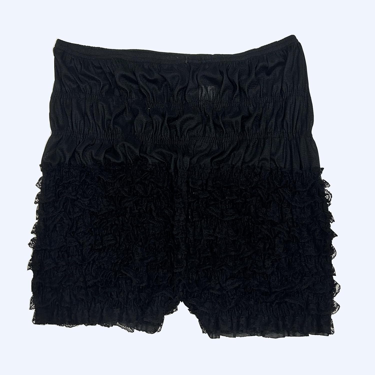 Women's Tiered Ruffled Lace Sissy Pettipants Booty Shorts Frilly Dance Bloomers