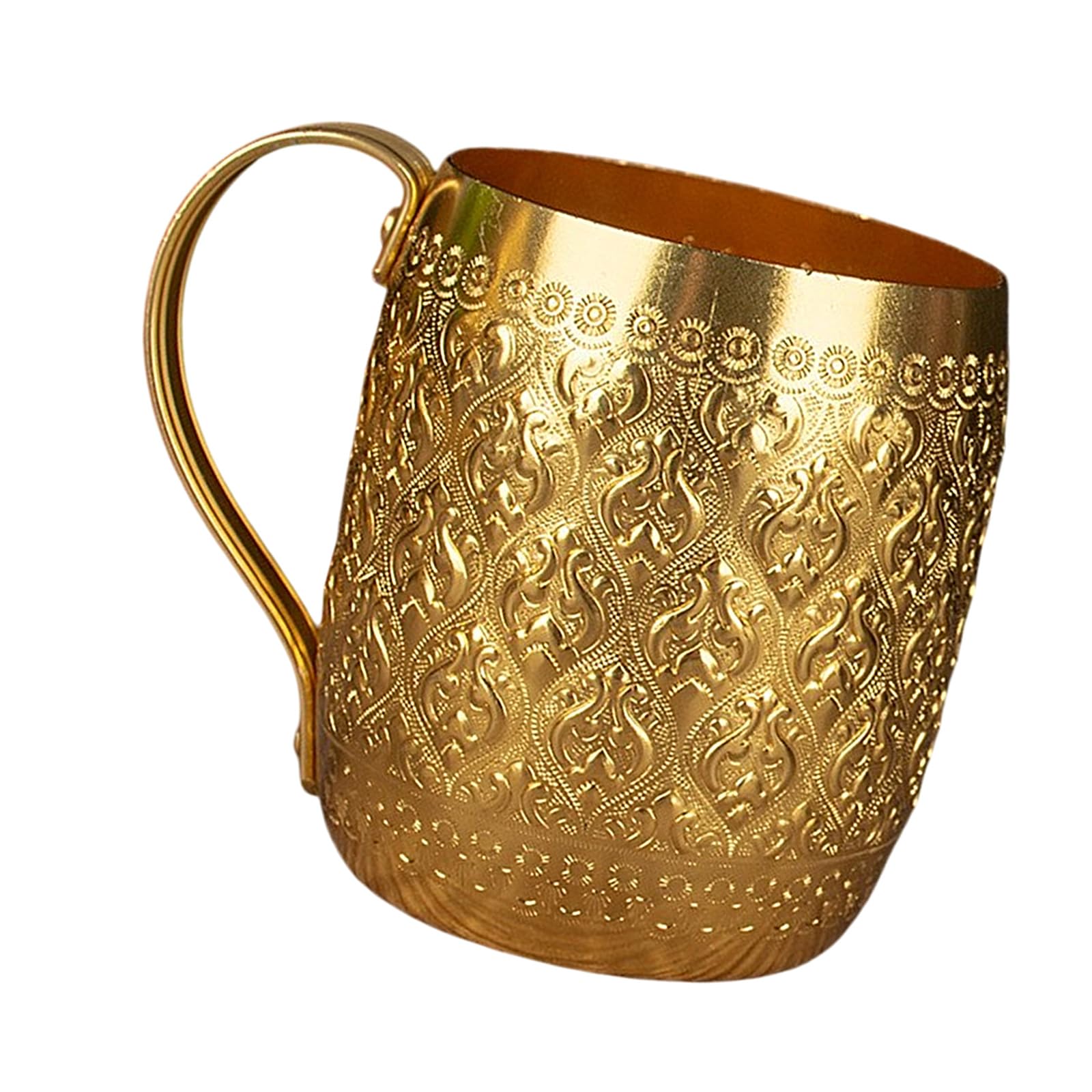 Hrtyvhin Handcraft Thai Design Tin Alloy Excellent Heat Conductivity Portable Cold Drink Vessel Handcraft Thai Design Tin Alloy Excellent Heat Conductivity Portable