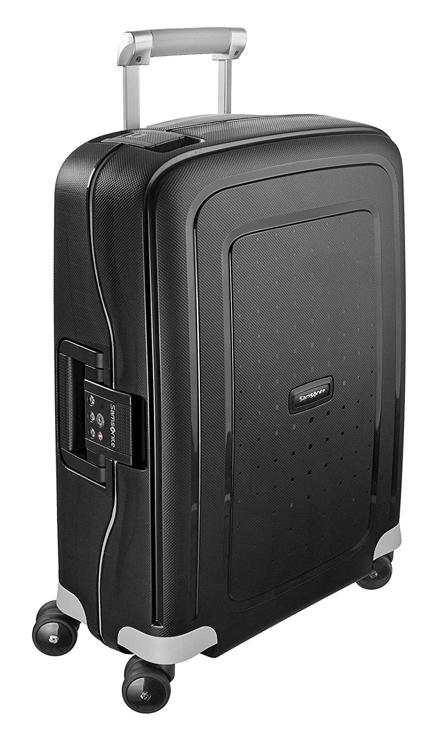 Samsonite S'Cure Hardside Luggage With Spinner Wheels, Black, CarryOn