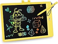 Vista 25 de KOKODI Tableta de escritura LCD, regalos para niños y niñas de 3 años, tableta de dibujo de 10 pulgadas, tablero colorido para garabatear