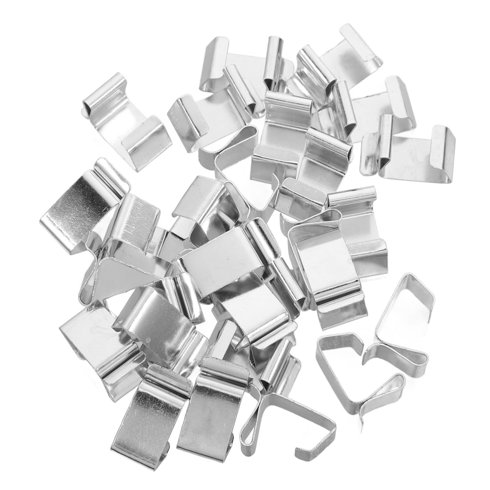 Gadpiparty 50pcs Lamp Clip Christmas Light Clips for Outside Decorations Outside Christmas Light Clips Lights Outdoor Light Clips Holders Mini Light Hooks Ceiling Party Stainless Steel Silver