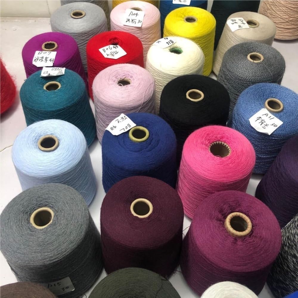 500 g Handstrickgarn aus Merinowolle – weiches, warmes Häkelgarn for Pullover, Schals, Mützen und Decken(Silver)