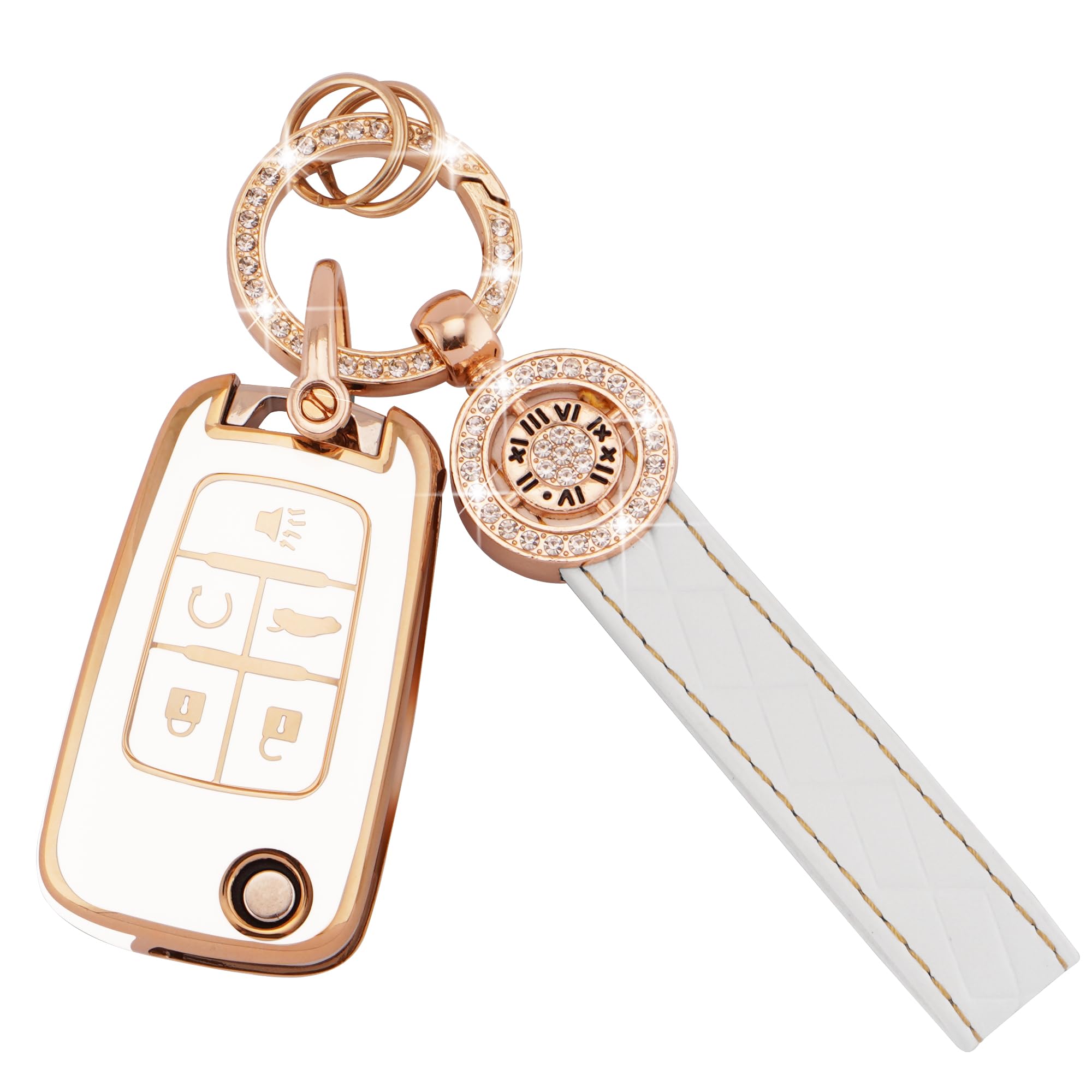 Protection clé TPU souple anti-choc pour télécommande 5 boutons GMC