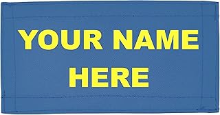 Lightning X Custom Embroidered Rip-Away Patch for LXP Fire Fighter Turnout Gear Bags w/ Embroidered Name - Blue