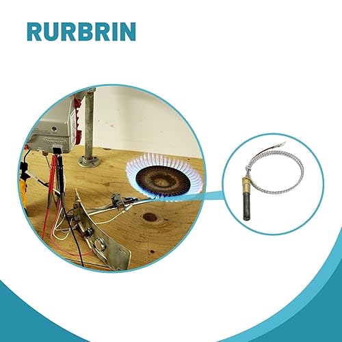 Miniatura 6 de Generadores de termopila de 24 pulgadas y 750 mv compatibles con calentador de calor Glo, termopar de milivoltio de chimenea de repuesto para piezas