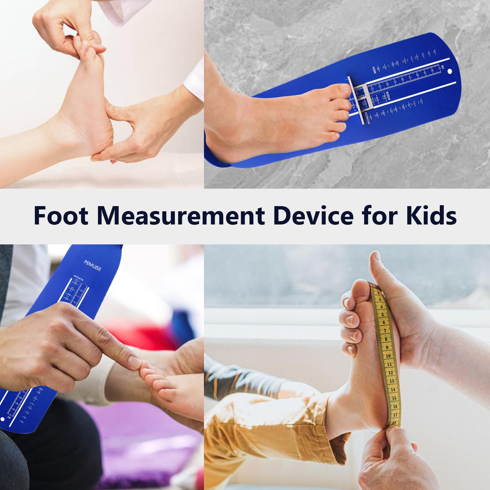 Jauge de pied pour bébés, tout-petits, pieds de chaussures, règle de mesure pour enfants et adultes
