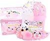 Peach Cloud Slime Kit, with Fun Pink Panda Slime Add Ins, Soft Non-Sticky, Scented Slime Kit for Kids, Birthday Gifts for Boys & Girls, Classroom Rewards, DIY Stress Relief Toy