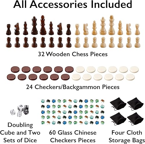 Miniatura 5 de Mainstreet Classics Broadway Juego de mesa combinado 5 en 1