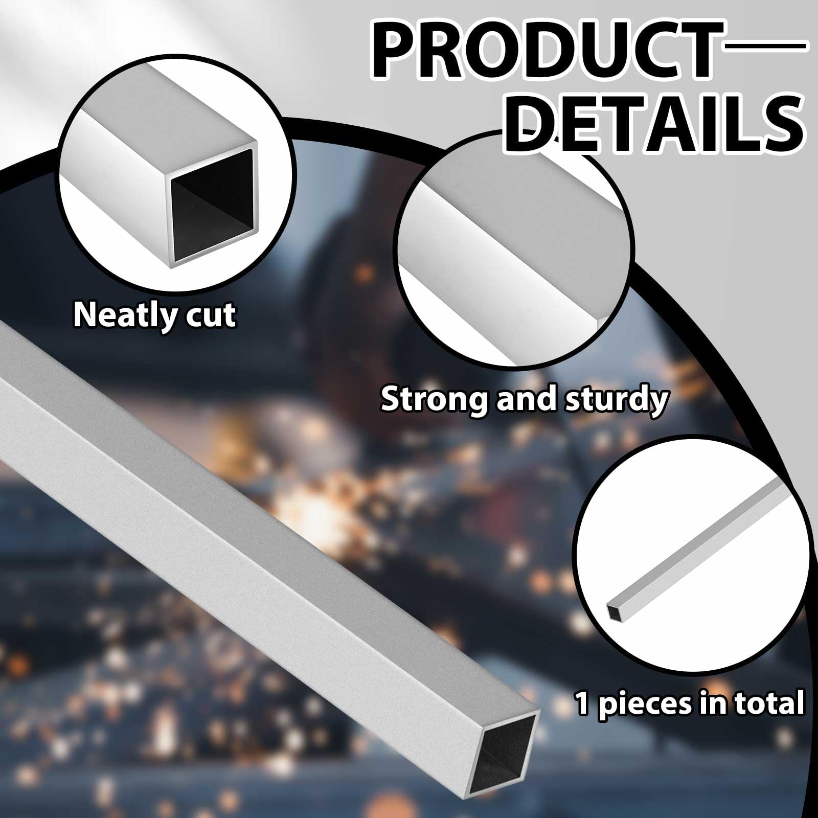 Amazon.com: Zonon 6063 Aluminum Square Tubing 1