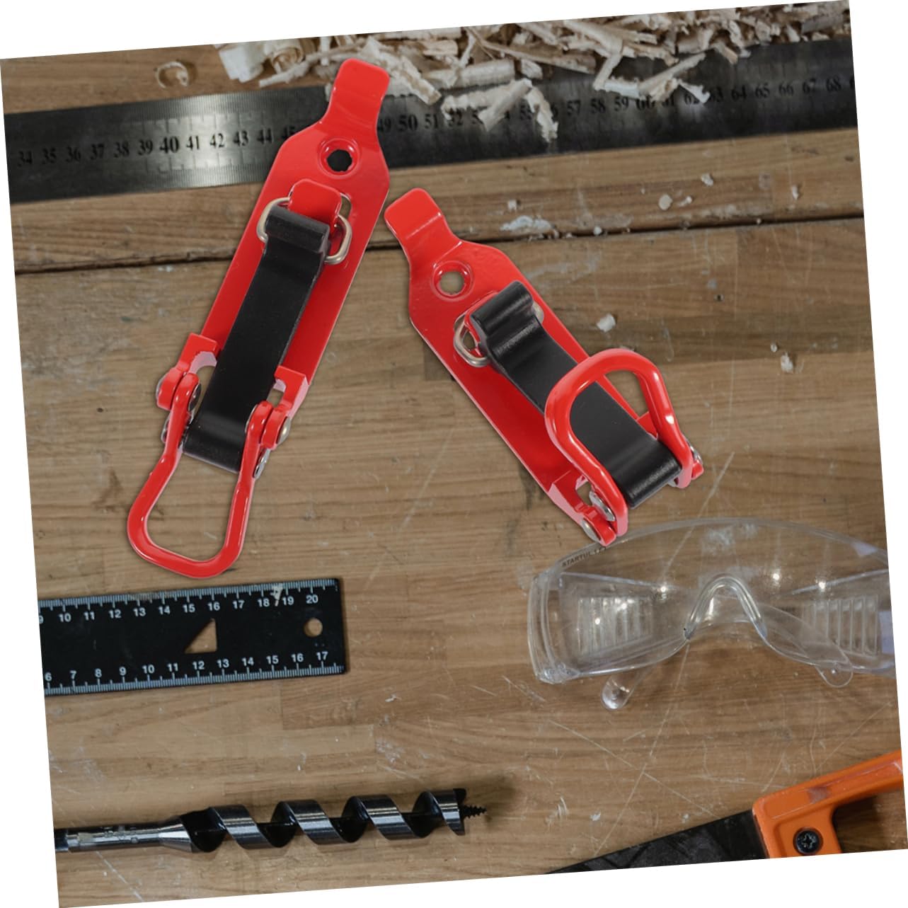 Alipis 4Pcs Car Roof Rack Shovel Holder Durable Vehicle Tool Mounting Bracket for Secure Tool Attachment Compact Folding Design for Truck Roof Storage Heavy Duty Clamp for Reliable