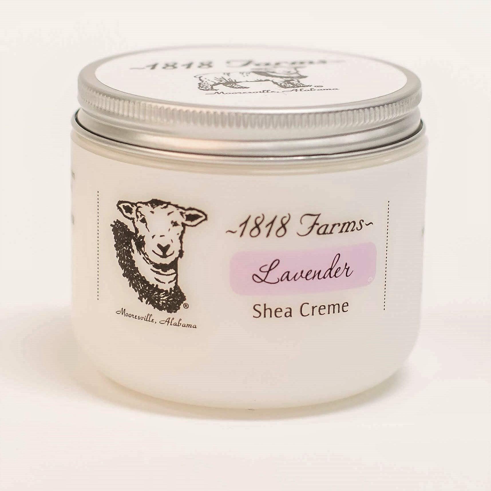 1818 Farms Shea Creme, 4 Fluid Ounces, Lavender