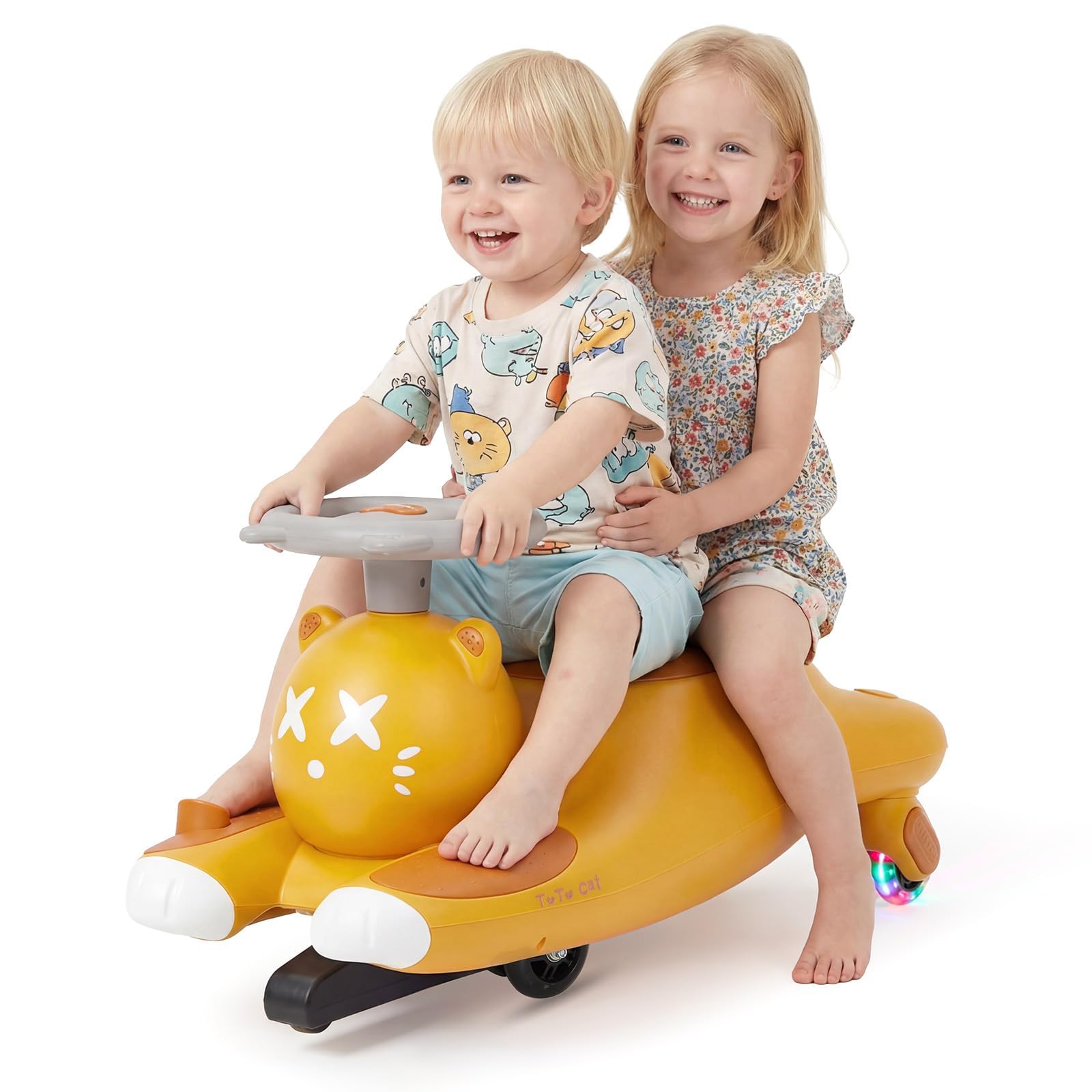 Voiture Électrique Enfants, 2 en 1 Voiture électrique Enfant, Anti-Bascule,6V Batterie, 2 Vitesses, Bluetooth, Roues Clignotantes, Chargeur USB, Ergonomique, Cadeau Enfants à Partir De 3 Ans, 68 kg.