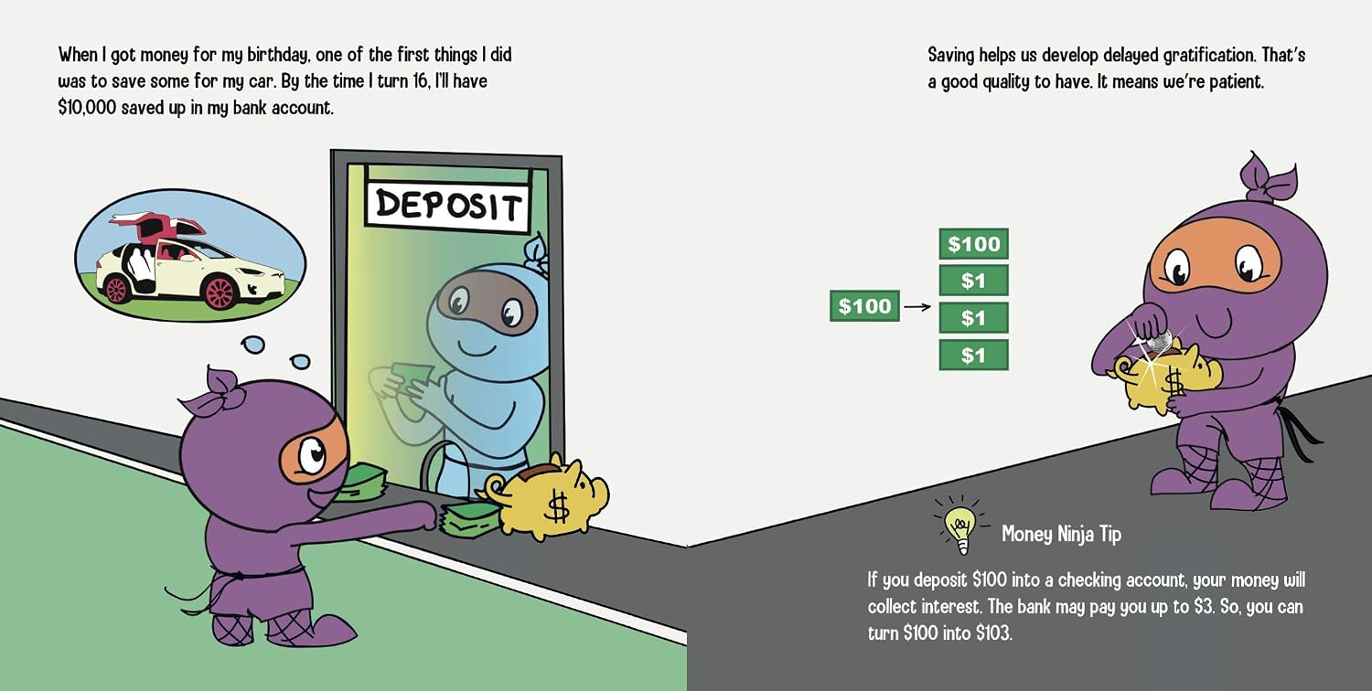 Money Ninja: A Children's Book About Saving, Investing, and Donating (Ninja Life Hacks)