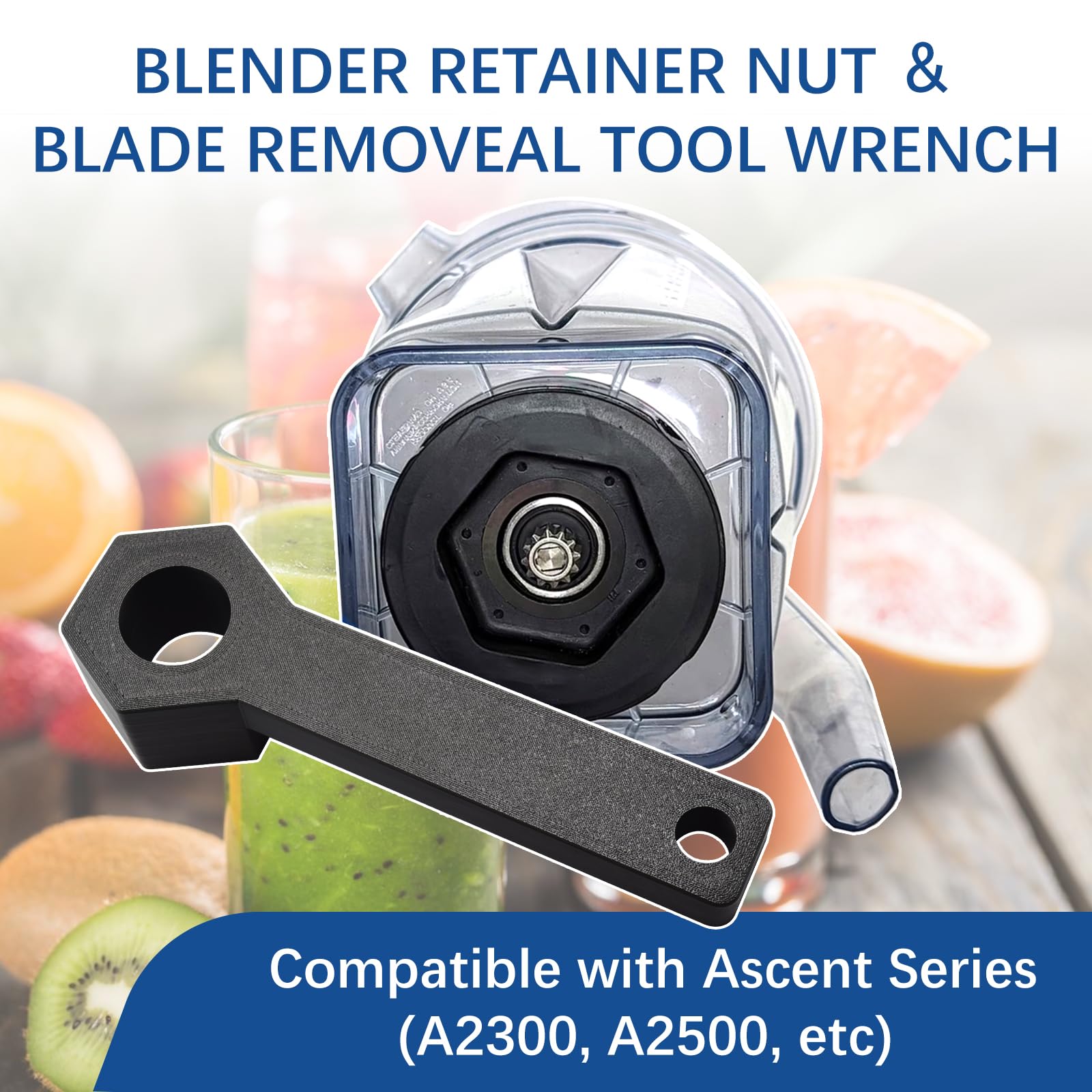 Llave de hoja compatible con Vitamix Ascent Series - Herramienta de extracción de cuchillas