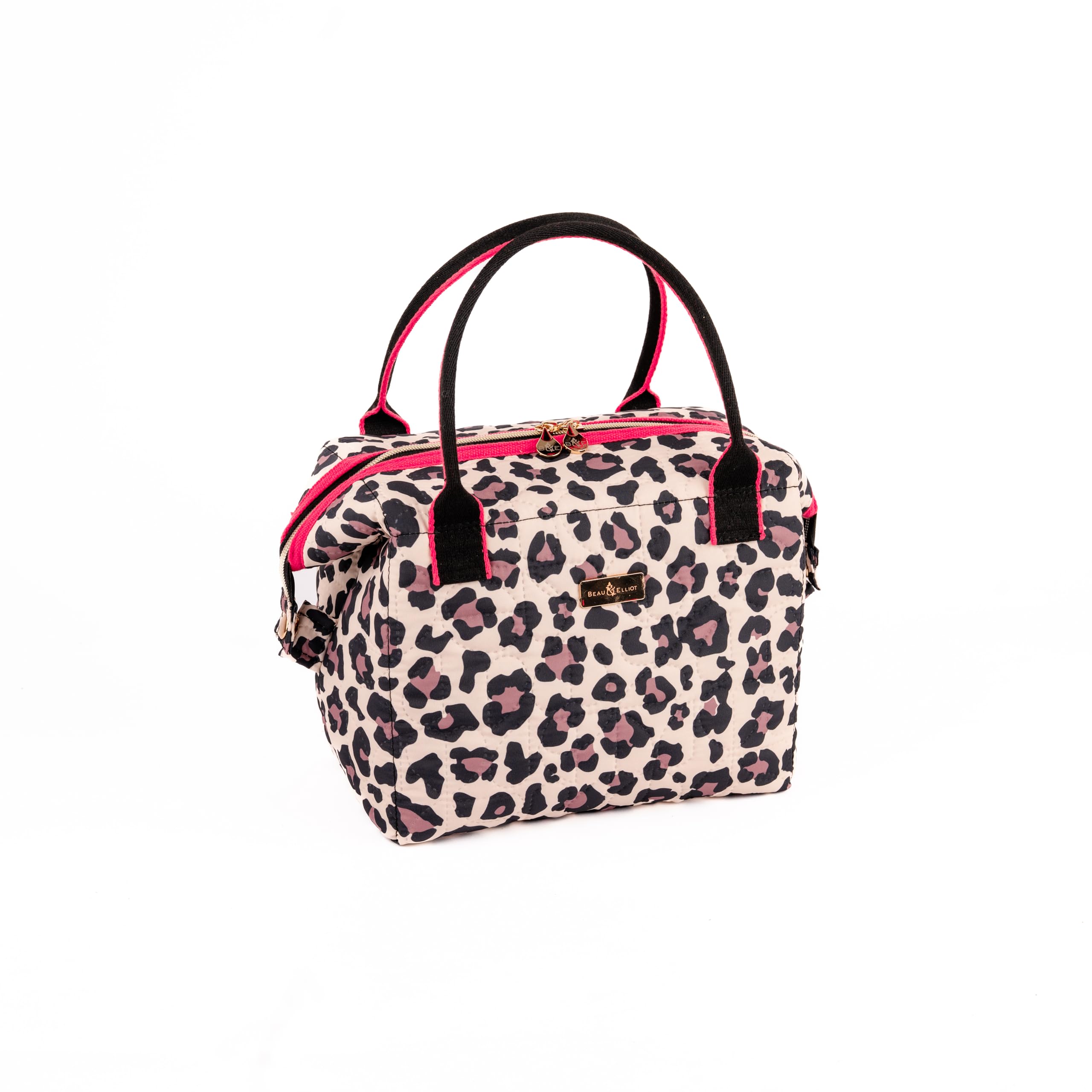 BEAU & ELLIOT Oxford Quilted Convertible Lunch Bag (Leopard)