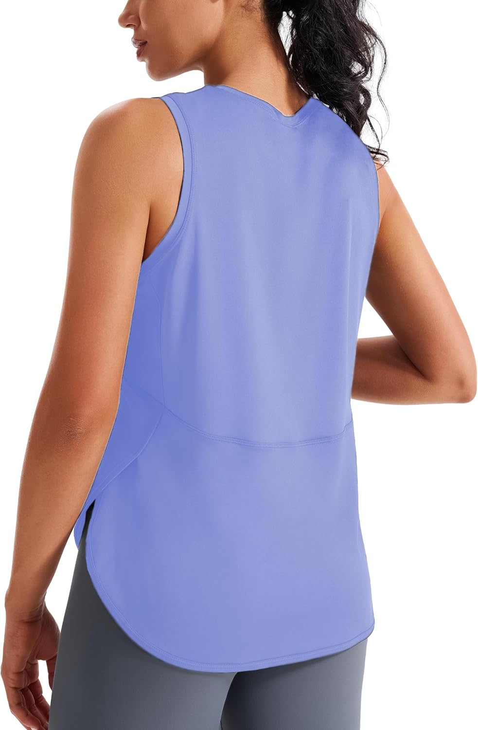 JOYSPELS Ice Silk Workout Tank Tops for Women Cool-Dry Sleeveless Loose Fit Yoga Shirts Athletic - Image 2