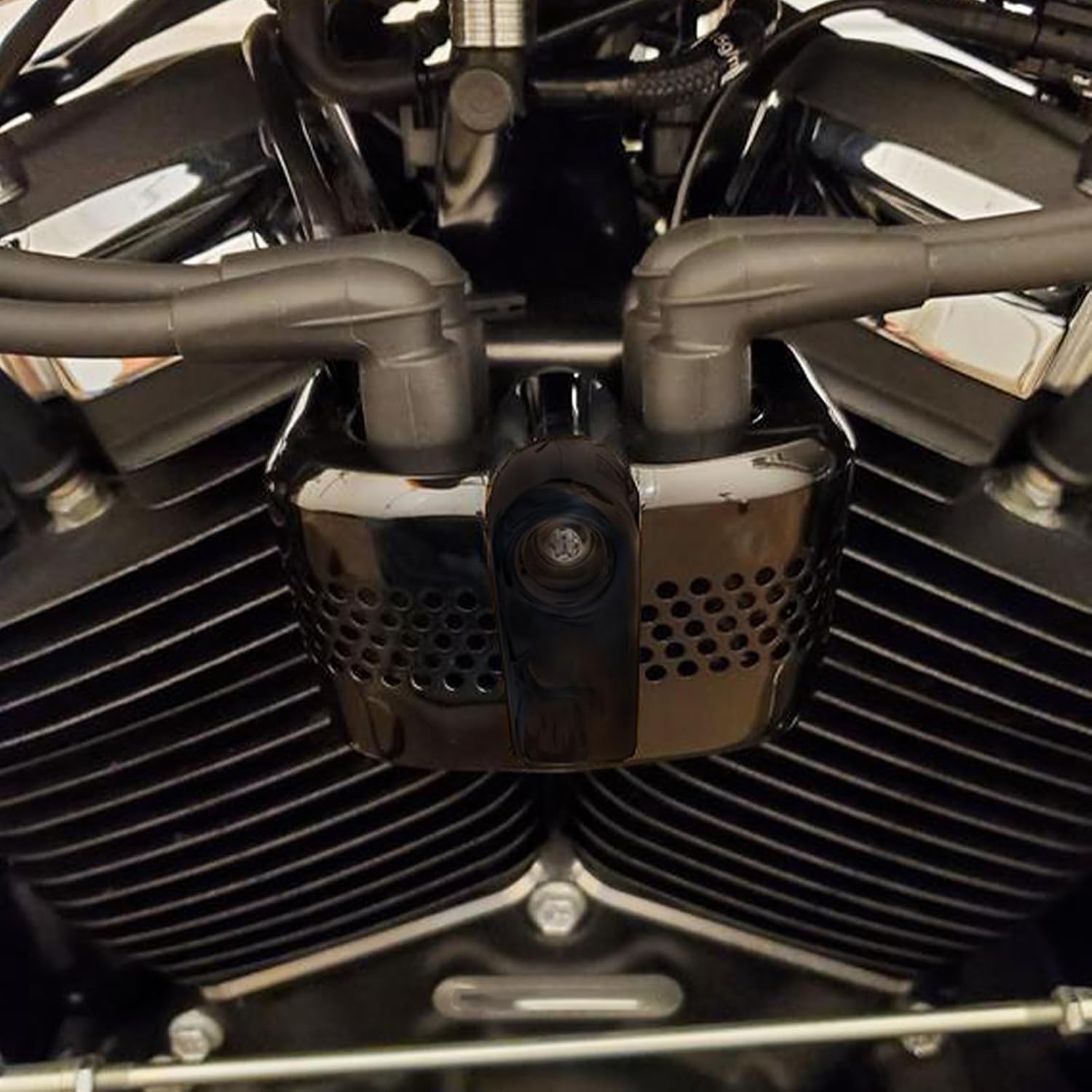 Motorcycle Ignition Coil Cover Fit for Harley Softail Fatboy Street Bob Breakout 2018-2023 (All Black)