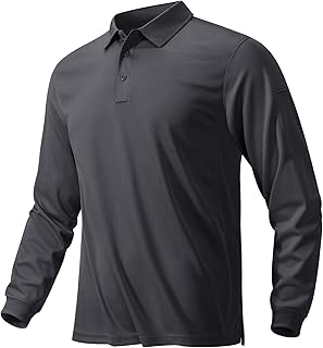 [KEFITEVD] ポロシャツ メンズ 長袖 無地 速乾 ゴルフ tシャツ おしゃれ スポーツ カジュアル ビジネス トップス ポケット付き 春秋