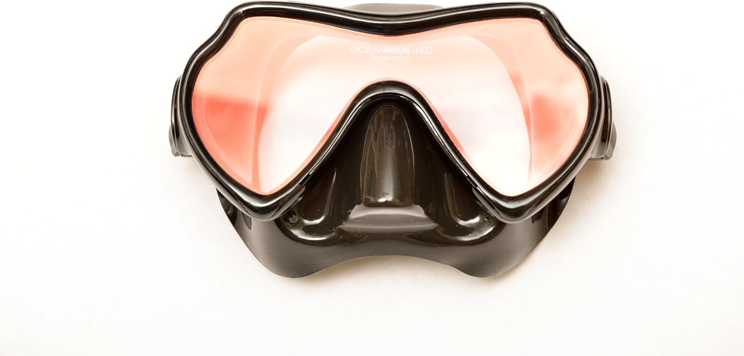 SeaDive Oceanways Superview-HD w/Anti-UV/Glare Optical Multicoating w/Anti-Fog Scuba/Spearfishing Dive Mask (OM940BKSFF) : Swimming Goggles : Sports & Outdoors