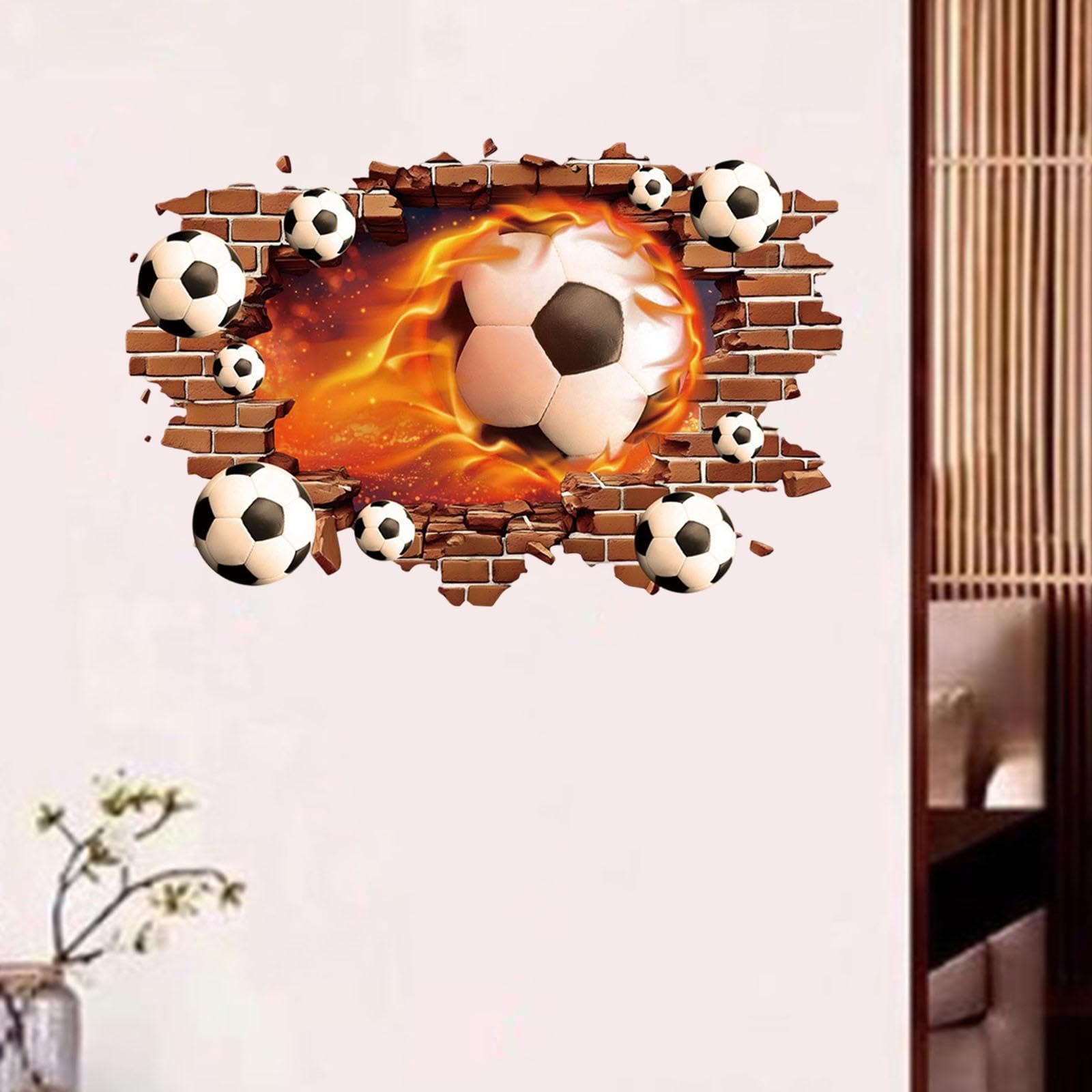 Amazon｜Fenteer サッカー ウォールステッカー 剥がせる サッカー 壁画