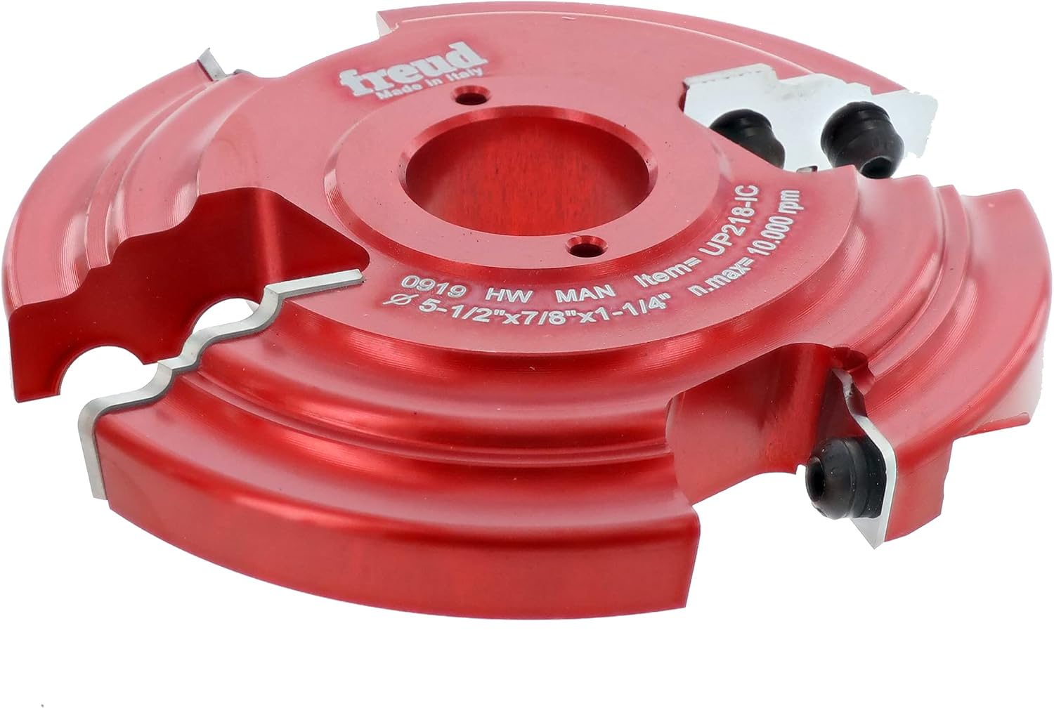 Freud 5-1/2" (Dia.) 2+2 Advanced Design Raised Panel Insert Shaper Cutter for 3/4" Stock with 1-1/4" bore (UP218-IC)