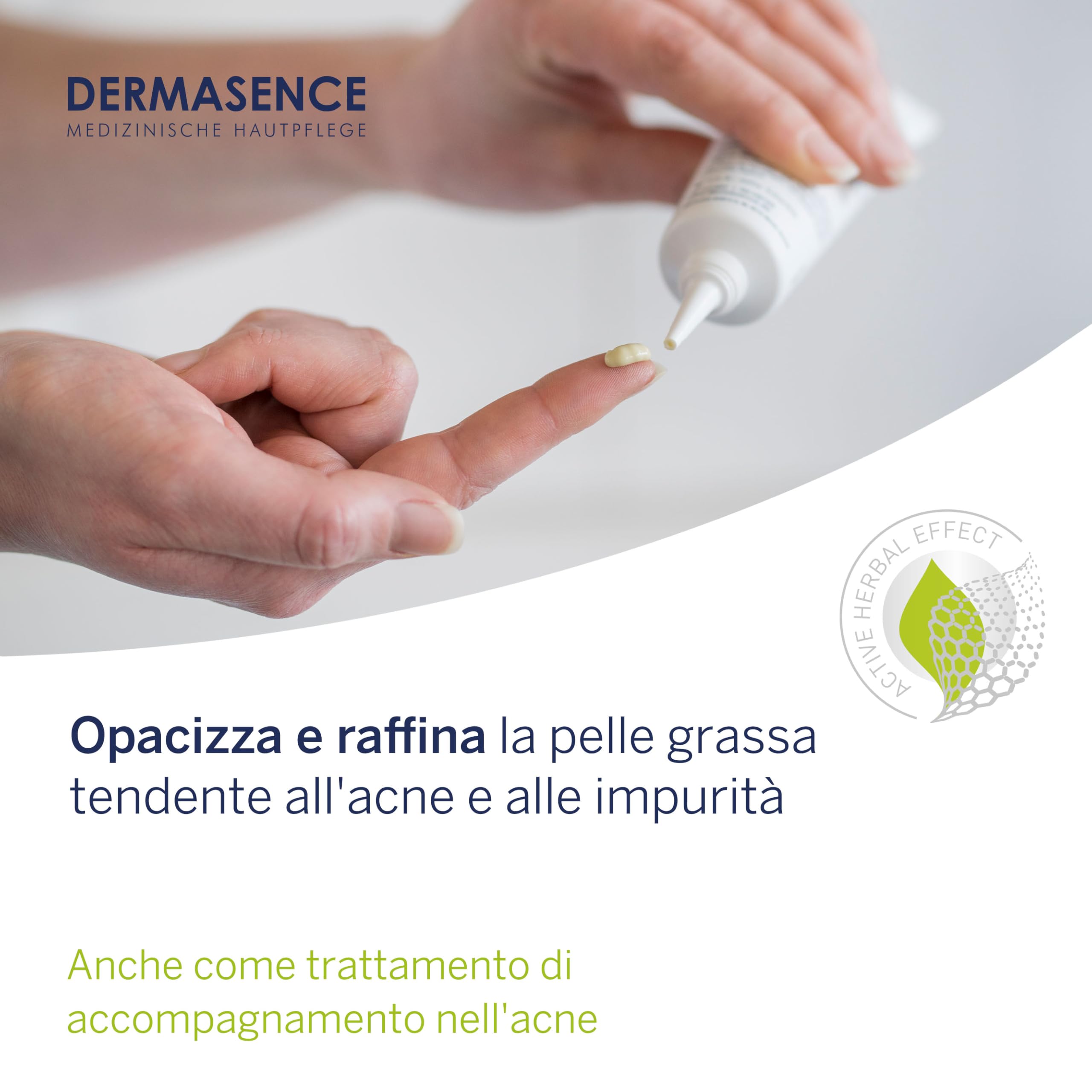DERMASENCE Seborra Soothing Gel Cream 50 ml, Gel crema viso lenitivo e opacizzante, Crema viso pelle grassa e acneica con Niacinamide, Crema brufoli viso anti-infiammatoria