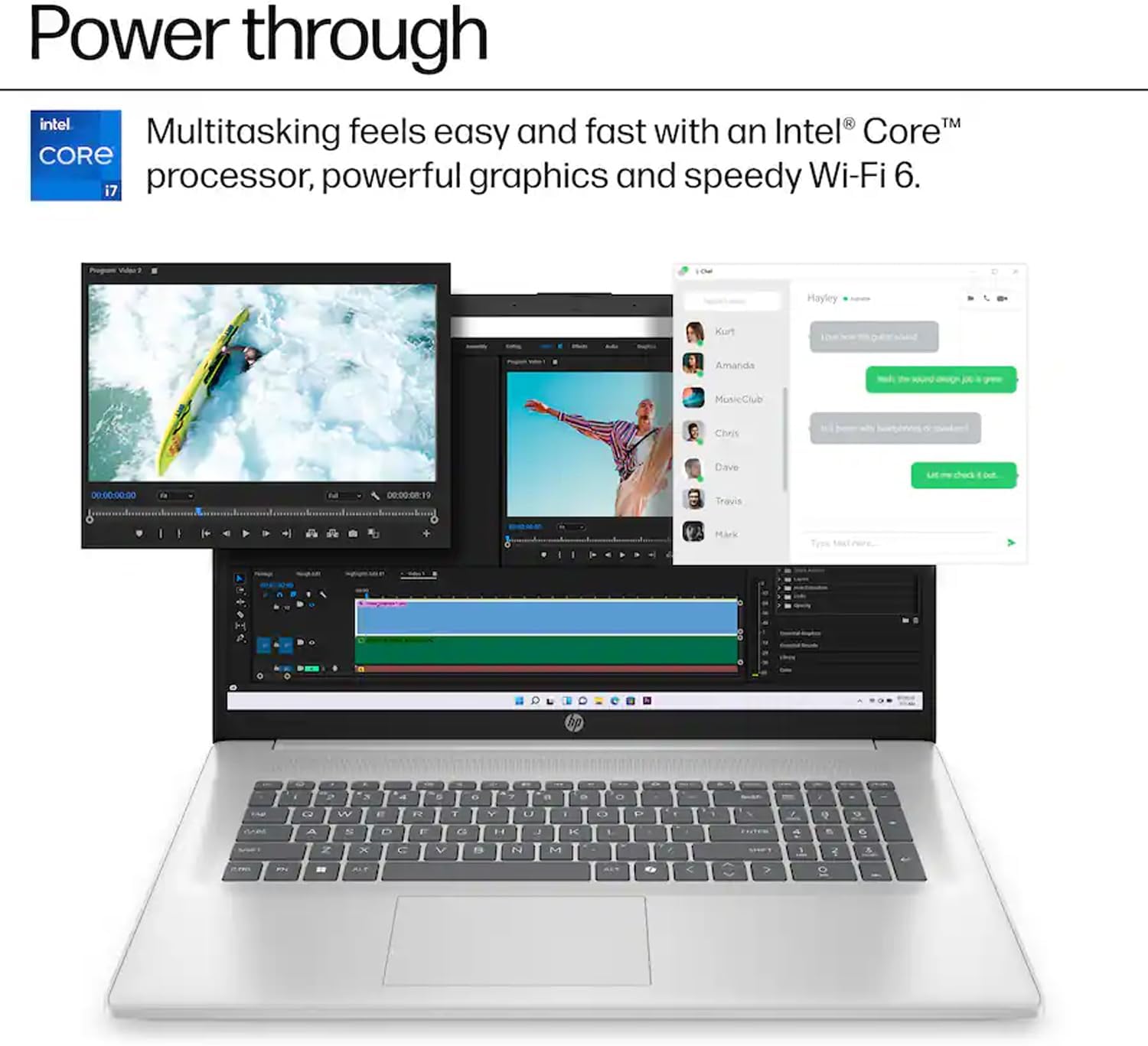 HP 17 Business Laptop, 2025/2026 Edition, Intel Core i7-1355U High-Performance Processor(Up to 5.0 GHz), 17.3" FHD LED IPS Display, 32GB RAM, 1TB SSD, Long Battery Life, Windows 11, WOWPC USB