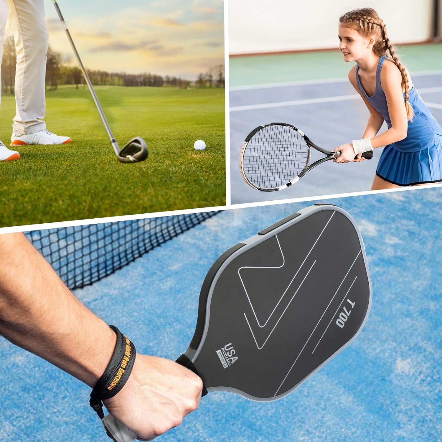 THE GOLFER STORE Weighted Tungsten Tape for Pickleball Paddles -Enhance Pickleball Paddles Performance, Customizable Non-Toxic Tungsten Strap, Suitable for A Many Kinds of Racquets