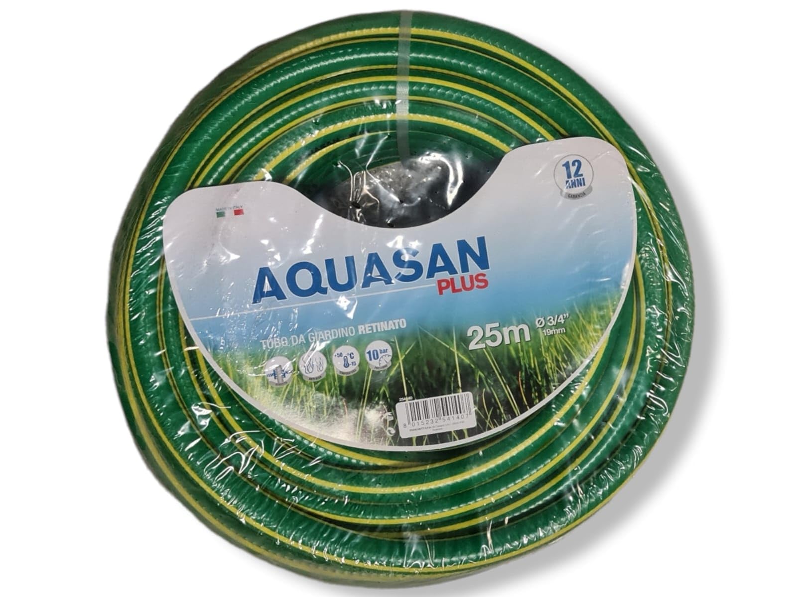 FRASCHETTI Tubo irrigazione giardino retinato 4 Strati Aquasan Plus Ø 1" Lunghezza 50 Mt.