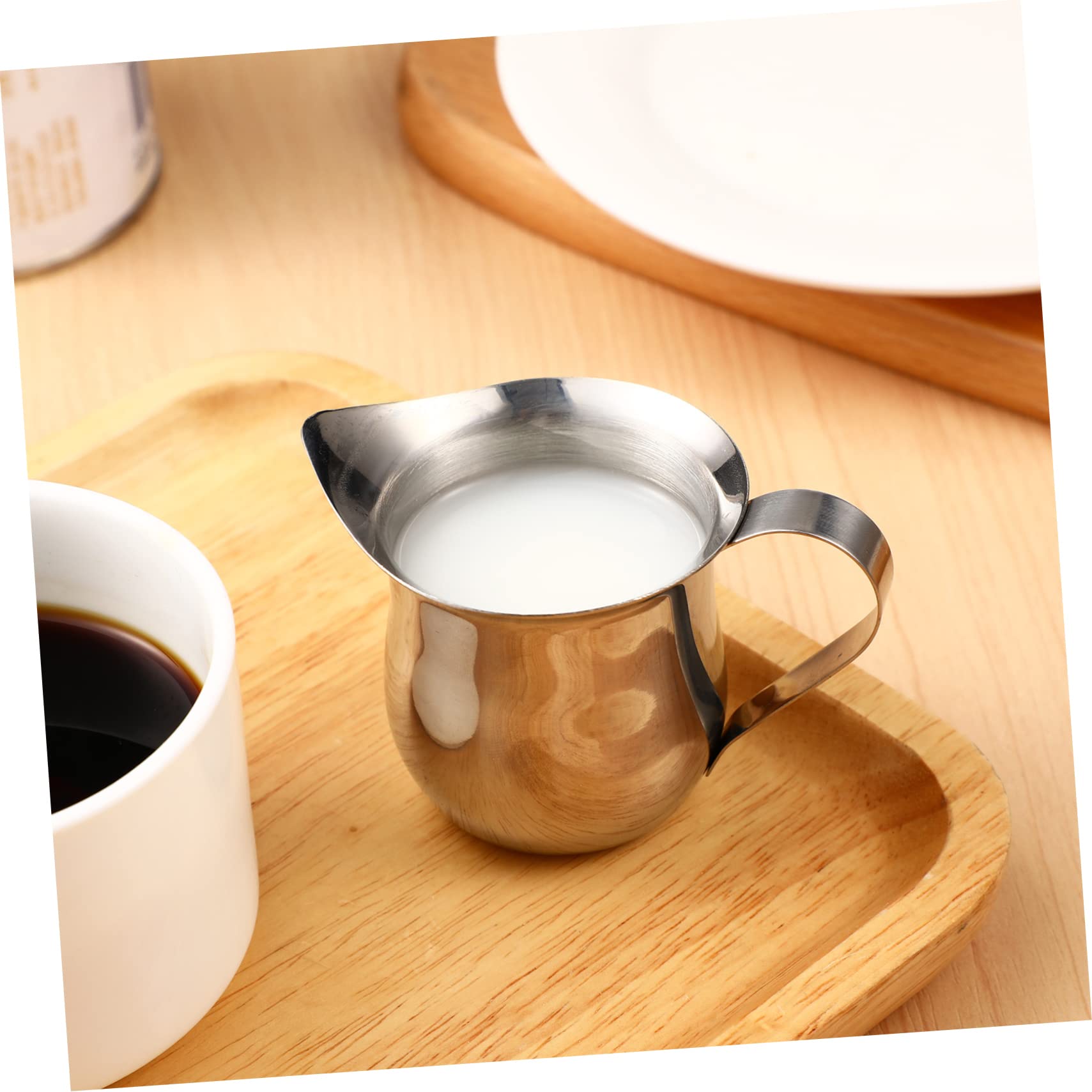 jojofuny 9piezas Taza Inoxidable Para Espumar Leche Jarra De Café Para Cappuccino y Latte De Diseño De