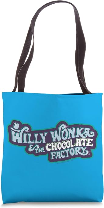 Willy Wonka and the Chocolate Factory Blue Logo Tote Bag