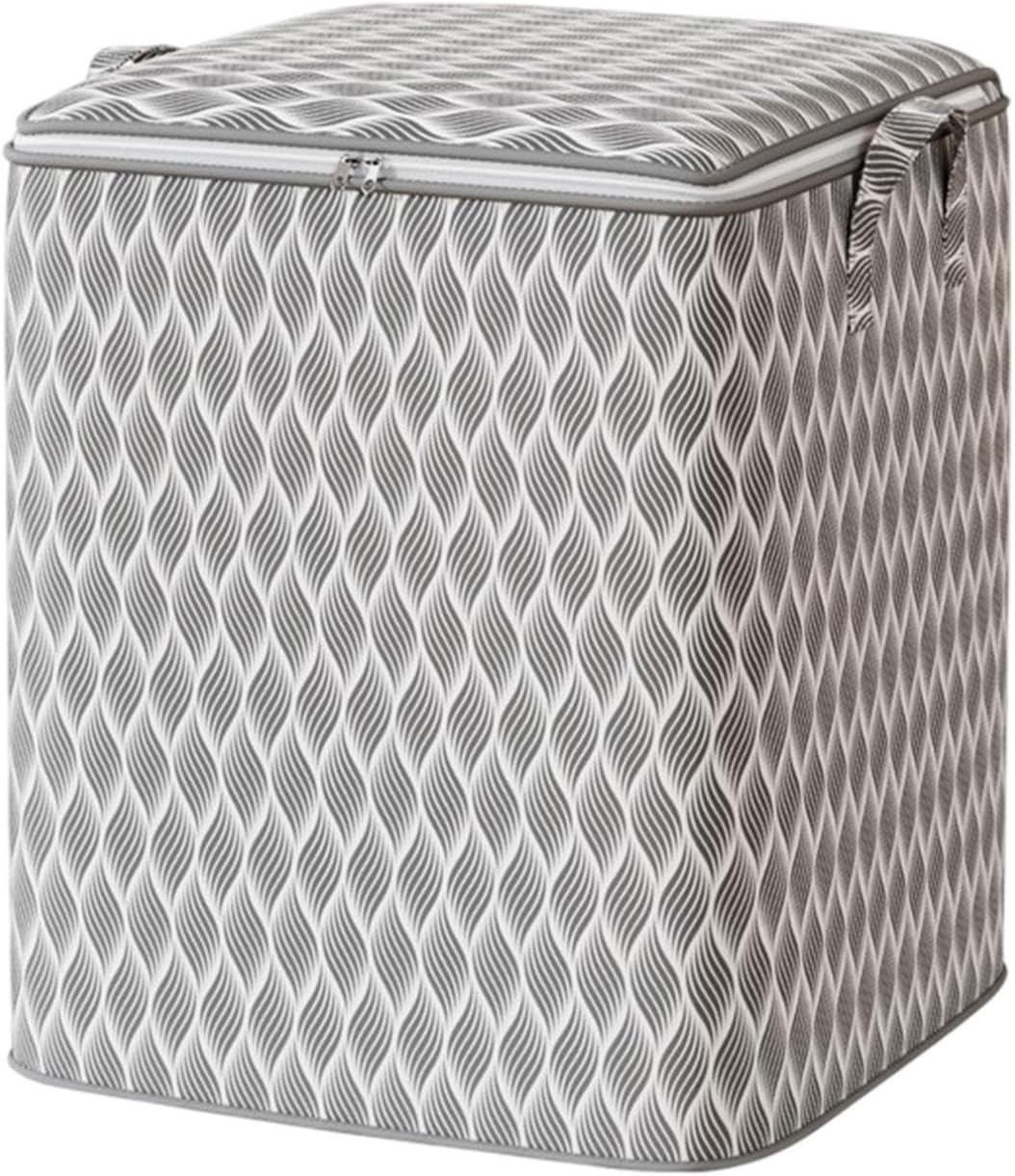 Oversized Heavy Duty Storage Bag Extra Large Moving Tote with Reinforced Carrying Handles Thickened Double Zipper for Clothing Comforter Wardrobe Organization Travel Packing Space Saver (L)