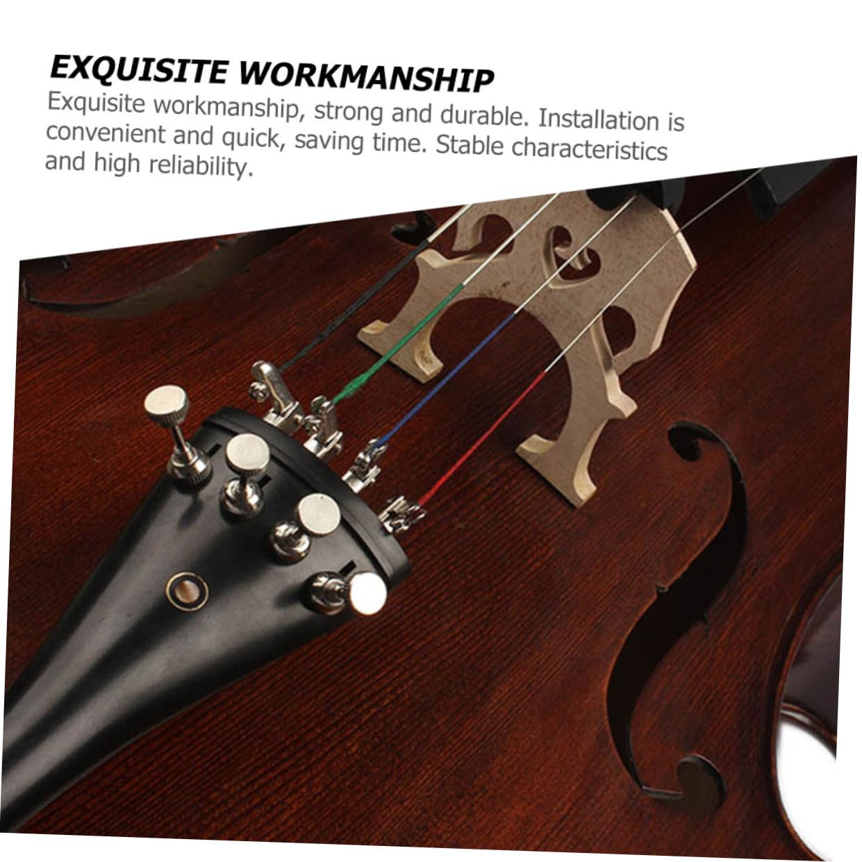 Gatuida Ebenholz Cellozubehör Set für Holzcellos Cellozubehör mit Verschiedenen Farben Werkzeuge zur Pflege von Ebenholz-cellos Zufällige Farbe