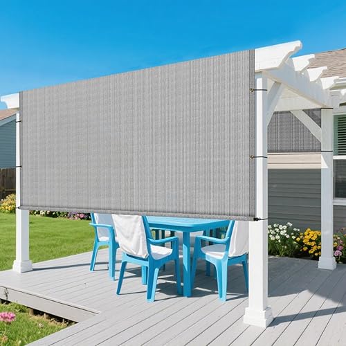 Miniatura 2 de Cubierta de sombra para pérgola de 8 x 20 pies, toldo de repuesto universal para patio al aire libre, porche, patio trasero, cenador con ojales,