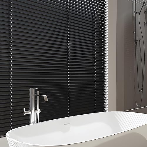 ACMEART Persianas para ventana, sin herramientas, sin taladro, 1 pulgada, de aluminio, inalámbricas, venecianas, mini persianas para ventana y