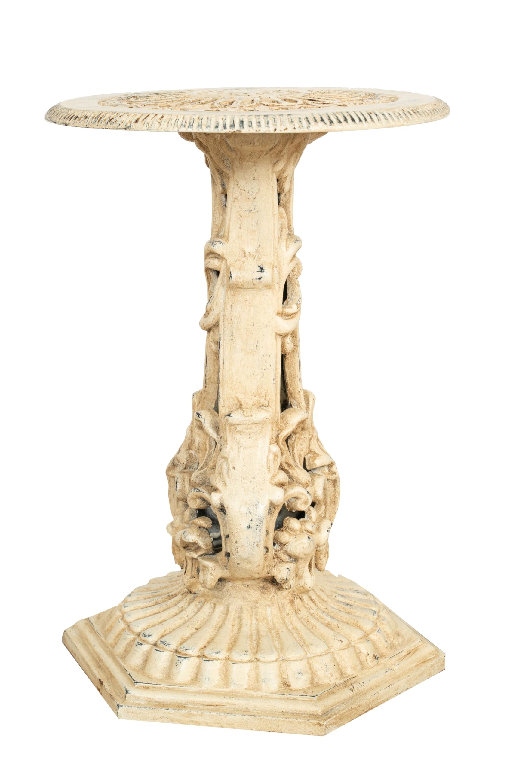 Biscottini Base para macetas de hierro fundido 38 x 38 x 20 cm – Soporte para maceta de hierro fundido – Base para macetas decorativa – Soporte para plantas de exterior e interior – Macetero de balcón