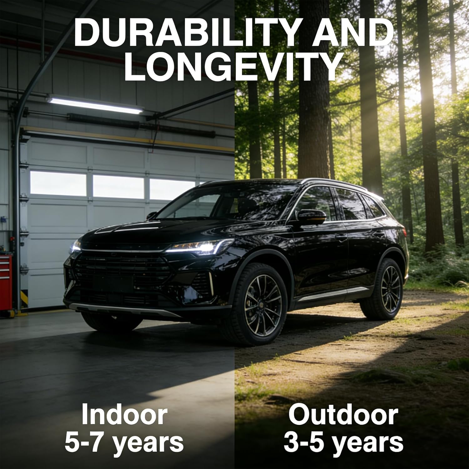 Car Wrap for Body Protection Scratch Resistance Air Release Technology 5 X 5FT Gloss Black Automotive Vinyl Wrap