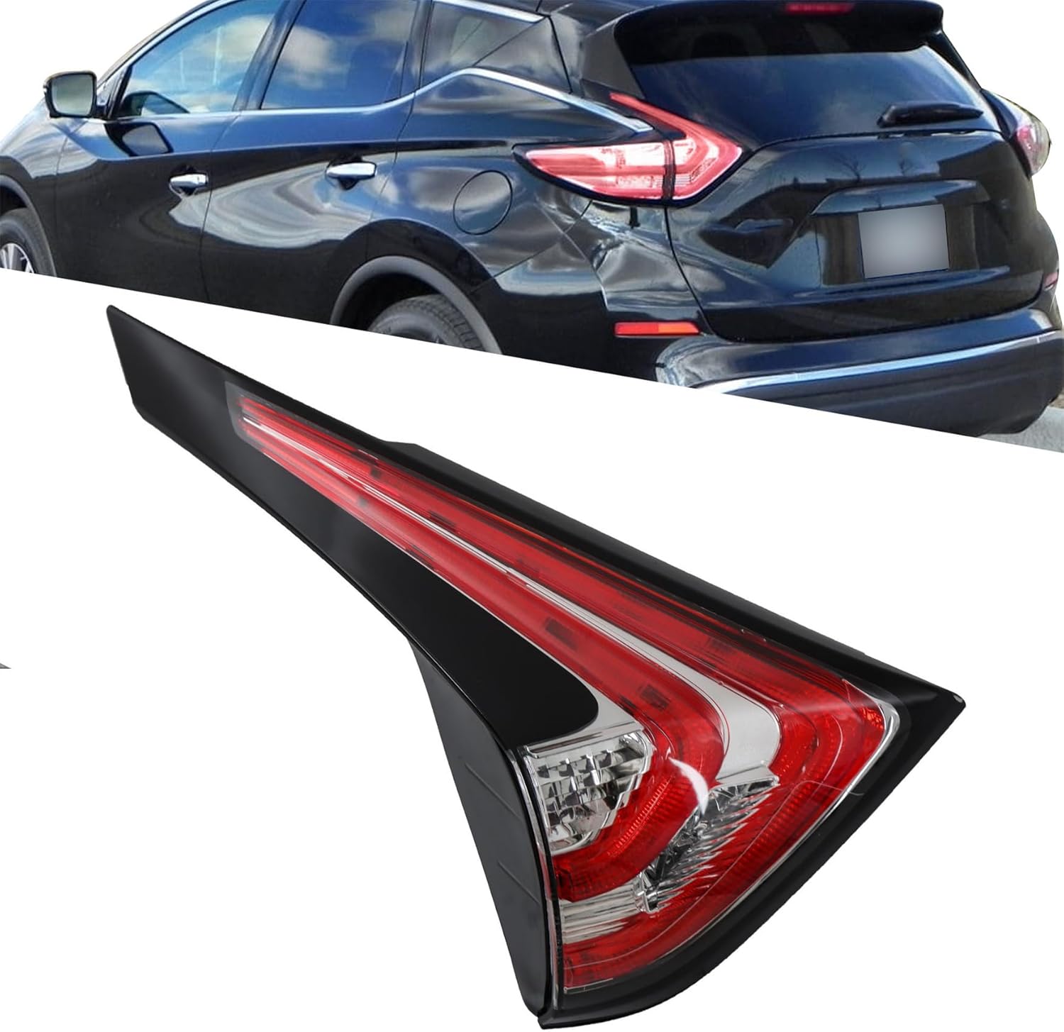 WFLNHB Left Side Inner Tail Light Replacement for Nissan Murano 2015-2018 Driver Side NI2802104 265555AA1D