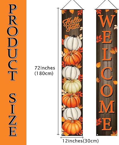 Miniatura 2 de Decoración de otoño con hojas de arce y calabaza, hojas de arce, decoración de otoño, Día de Acción de Gracias, tablero para colgar en la pared,